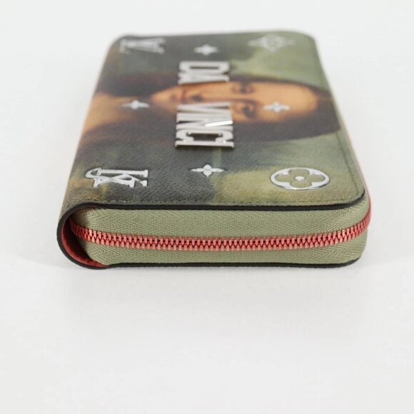 LOUIS VUITTON Masters Collection Da Vinci Zippy Wallet Green M64606 Auth 1 - Picture 4 of 16